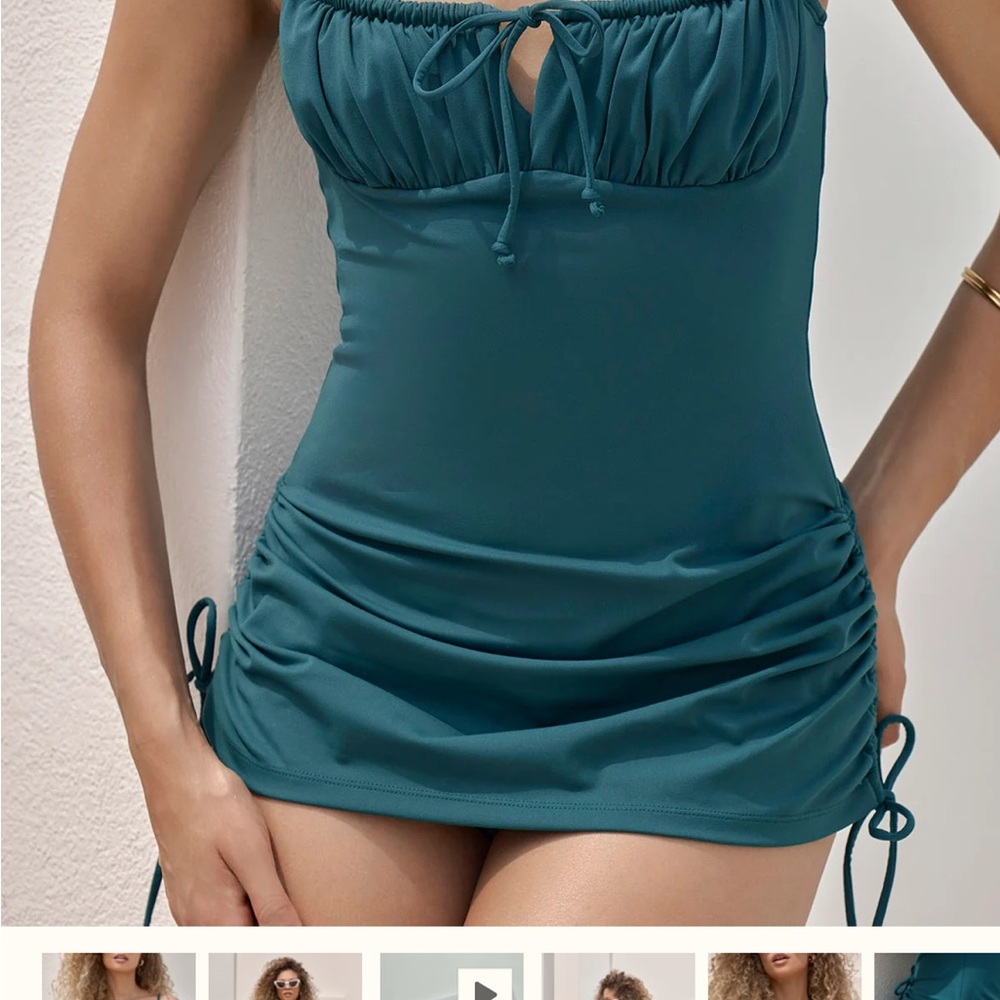 Popflex sunshine swim dress dark sea